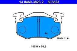 KLOCKI HAM./TYŁ/ CITROEN SAXO 96- ATE-HAM 13.0460-3823.2