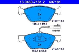 KLOCKI HAM./PRZ/ ALFA ROMEO 156 2,4JTD 0-3 ATE-HAM 13.0460-7181.2