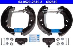 ZESTAW SZCZĘK HAM.Z CYLIN.PEUGEOT EXPERT96- /256X61//+CYLINDERKI @19,00/ ATE-HAM 03.0520-2619.3