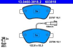 KLOCKI HAM./PRZ/ FIAT IDEA 1,2-1,4 03-  /+CZUJNIK/ ATE-HAM 13.0460-3818.2