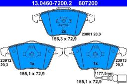 KLOCKI HAM./PRZ/ VW 1,6FSI-2,0TFSI 05- ATE-HAM 13.0460-7200.2