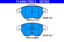 KLOCKI HAM./PRZ/ PEUGEOT 307 2,0HDI 03- ATE-HAM 13.0460-7202.2