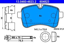 KLOCKI HAM./TYŁ/ IVECO DAILY 35.10 06- ATE-HAM 13.0460-4823.2