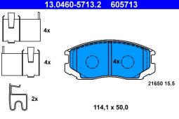 KLOCKI HAM./PRZ/ DAIHATSU TERIOS 1,3 00- ATE-HAM 13.0460-5713.2