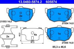 KLOCKI HAM./TYŁ/ HYUNDAI COUPE 96- ATE-HAM 13.0460-5874.2