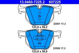 KLOCKI HAM./TYŁ/ BMW 5 03- ATE-HAM 13.0460-7225.2