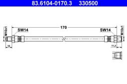 PRZEWÓD HAM./ATE/ ATE-HAM 83.6104-0170.3
