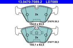 KLOCKI HAM./PRZ/ BMW 5 96- /CERAMIC/ ATE-HAM 13.0470-7089.2