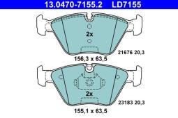 KLOCKI HAM./PRZ/ BMW 5 96-00            /CERAMIC/ ATE-HAM 13.0470-7155.2