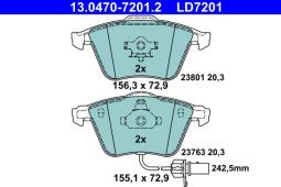 KLOCKI HAM./PRZ/ AUDI A4,A6 03- /CERAMIC/ ATE-HAM 13.0470-7201.2