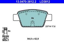KLOCKI HAM./TYŁ/ FIAT STILO 01- ATE-HAM 13.0470-3812.2