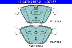 KLOCKI HAM./PRZ/ BMW 7 02- /E65/        /CERAMIC/ ATE-HAM 13.0470-7167.2