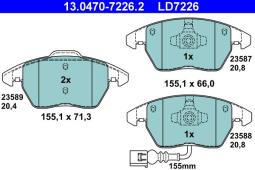 KLOCKI HAM./ATE/ ATE-HAM 13.0470-7226.2