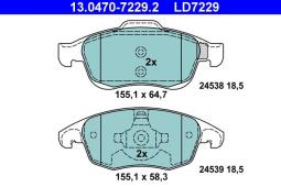 KLOCKI HAM./PRZ/ CITROEN C4 1,8 07-     /GRAND PICASSO/ /CERAMIC/ ATE-HAM 13.0470-7229.2