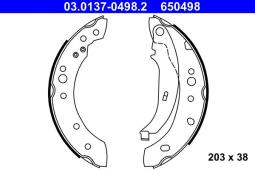 SZCZĘKI HAM.RENAULT TWINGO 07- /203X38/ ATE-HAM 03.0137-0498.2