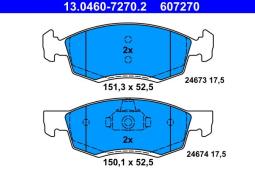 KLOCKI HAM./PRZ/ DACIA LOGAN 1,5DCI 07- ATE-HAM 13.0460-7270.2