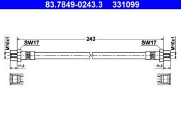 PRZEWÓD HAM./ATE/ ATE-HAM 83.7849-0243.3