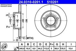 TARCZA HAM./ATE-POWER DISC/ ATE-HAM 24.0310-0201.1