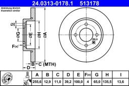 TARCZA HAM./ATE-POWER DISC/ ATE-HAM 24.0313-0178.1