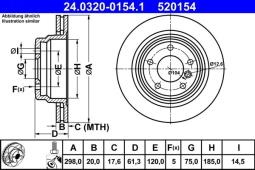 TARCZA HAM./ATE-POWER DISC/ ATE-HAM 24.0320-0154.1