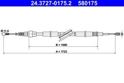 LINKA HAM.AUDI A3 96- ATE-HAM 24.3727-0175.2