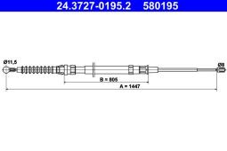 LINKA HAM.VW GOLF VI 07- ATE-HAM 24.3727-0195.2