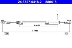 LINKA HAM.DB C-KLASA 95- /L/ ATE-HAM 24.3727-0418.2
