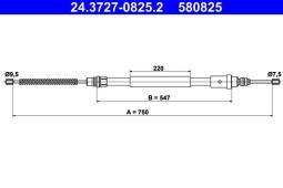 LINKA HAM.PEUGEOT 406 /BĘBNY/ /P/ ATE-HAM 24.3727-0825.2