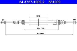 LINKA HAM.RENAULT CLIO 90- /TARCZE/ ATE-HAM 24.3727-1009.2