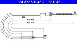 LINKA HAM.RENAULT SCENIC 96- ATE-HAM 24.3727-1045.2