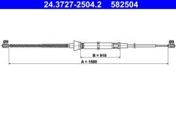 LINKA HAM.SKODA FABIA 99- /L+P/ /BĘBNY/ ATE-HAM 24.3727-2504.2