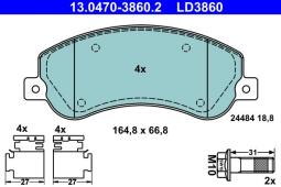 KLOCKI HAM./PRZ/ FORD TRANSIT 260-300 0 6- 13.0470-3860.2