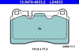 KLOCKI HAM./PRZ/ VW TOUAREG 3,0TDI 07- 13.0470-4833.2