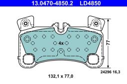 KLOCKI HAM./TYŁ/ PORSCHE CAYENNE 4,8 07 - 13.0470-4850.2