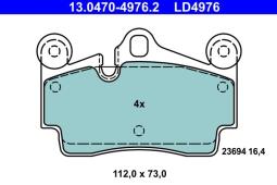 KLOCKI HAM./TYŁ/ VW TOUREG 3,2-6,0 W12  02- /CERAMIC/ 13.0470-4976.2