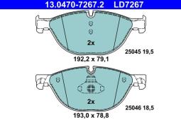 KLOCKI HAM./PRZ/ BMW 5,7 /F10/ 10- 13.0470-7267.2