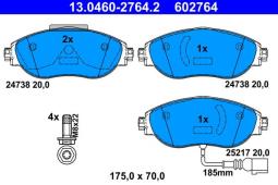 KLOCKI HAM./PRZ/ AUDI A3 12- ATE 13.0460-2764.2