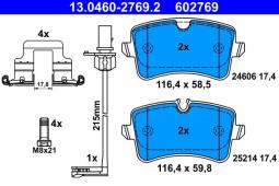 KLOCKI HAM./TYŁ/ AUDI A6 11- ATE 13.0460-2769.2