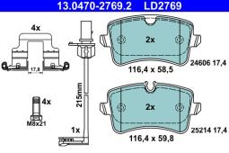 KLOCKI HAM./TYŁ/ AUDI A6 11- ATE 13.0470-2769.2