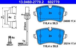 KLOCKI HAM./TYŁ/ AUDI A6 11- ATE-HAM 13.0460-2770.2