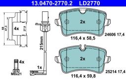 KLOCKI HAM./TYŁ/ AUDI A6/A7 2,0-3,0TDI 11- PG 1.1. 13.0470-2770.2