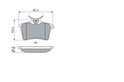 KLOCKI HAM./TYŁ/ PEUGEOT 308 1,4-1,6 16V-7 PG 1.1. 0 986 494 304