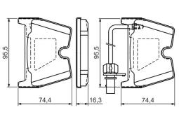 KLOCKI HAM./PRZ/ VW PHAETON 5,0-6,0 W12 2 PG 1.1. 0 986 494 216