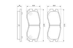 KLOCKI HAM./PRZ/ MITSUBISHI GALANT 90- PG 1.1. 0 986 460 979