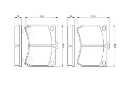 KLOCKI HAM./PRZ/ MAZDA 323 89- PG 1.1. 0 986 460 974