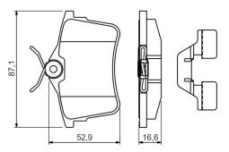 KLOCKI HAM./TYŁ/ PEUGEOT 308 1,4-1,6 16V07- PG 1.2. 0 986 494 646