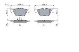 KLOCKI HAM./PRZ/ BMW 3 3,0D 03- PG 1.1. 0 986 424 767