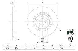 TARCZA HAM./PRZ/ ALFA ROMEO 147 1,6 00- PG 1.2. 0 986 478 521