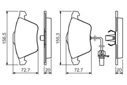 KLOCKI HAM./PRZ/ AUDI A6 01- PG 1.1. 0 986 494 283
