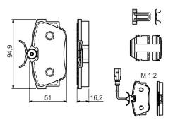 KLOCKI HAM./TYŁ/ VW T4 2,5-2,8 00- PG 1.1. 0 986 494 529